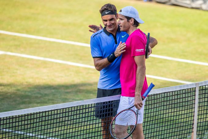 Tommy Haas in Roger Federer sta bila skupno najstarejša igralca po 35 letih. | Foto: Guliverimage/Getty Images