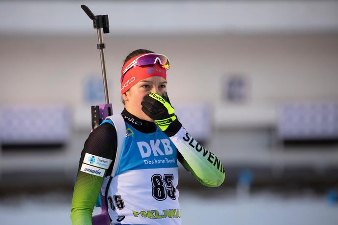 Lea Einfalt | Lea Einfalt je poskrbela za prve slovenske ženske točke svetovnega pokala v tej biatlonski sezoni, na svetovnem prvenstvu v Anterselvi se je na šprinterski tekmi prebila na 29. mesto. | Foto Urban Urbanc/Sportida