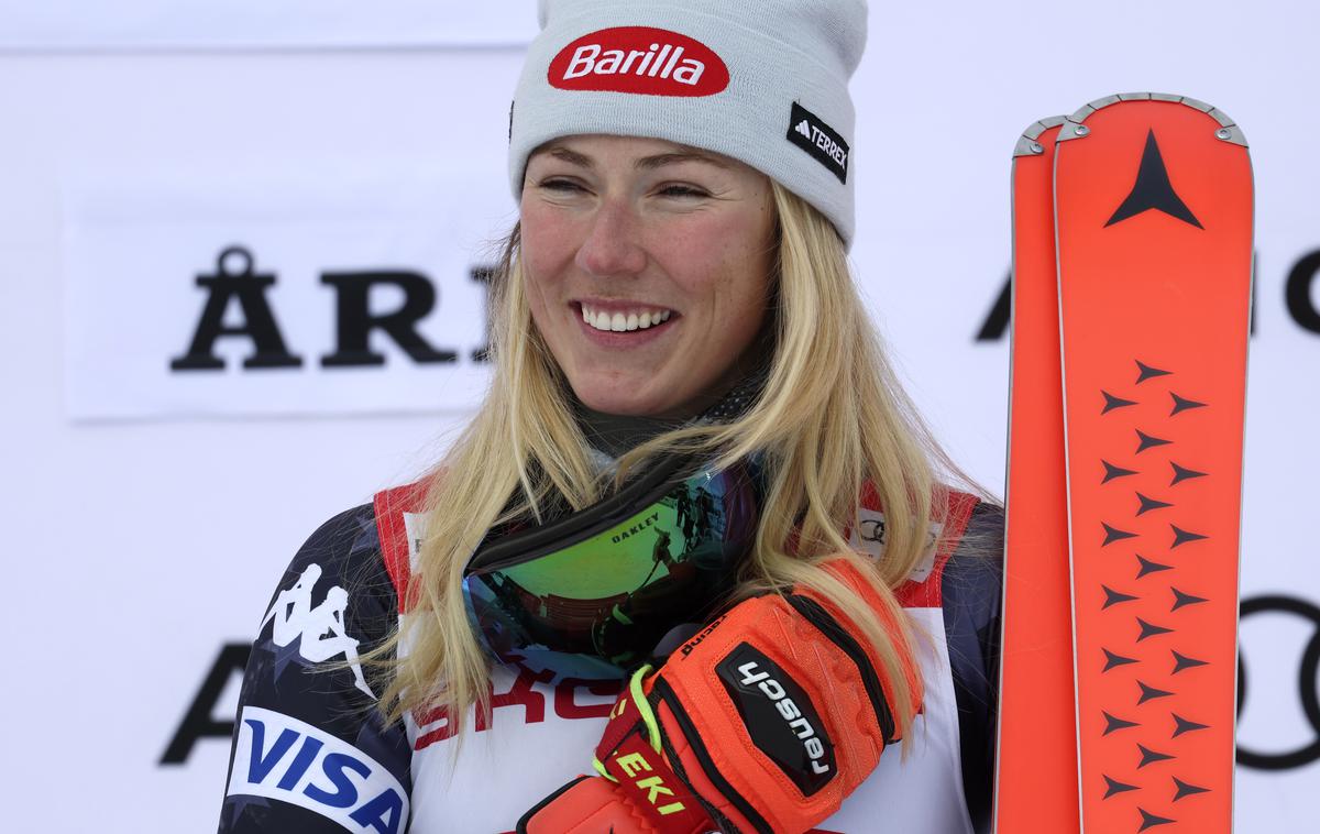 Mikaela Shiffrin rekord | Mikaela Shiffrin je vknjižila 86. zmago svetovnega pokala in se izenačila z rekorderjem Ingemarjem Stenmarkom. | Foto Guliver Image