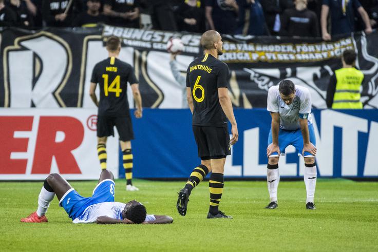 AIK Stockholm Saša Gajser si je ogledal tekmo med AIK in Araratom v Stockholmu. | Foto: Getty Images