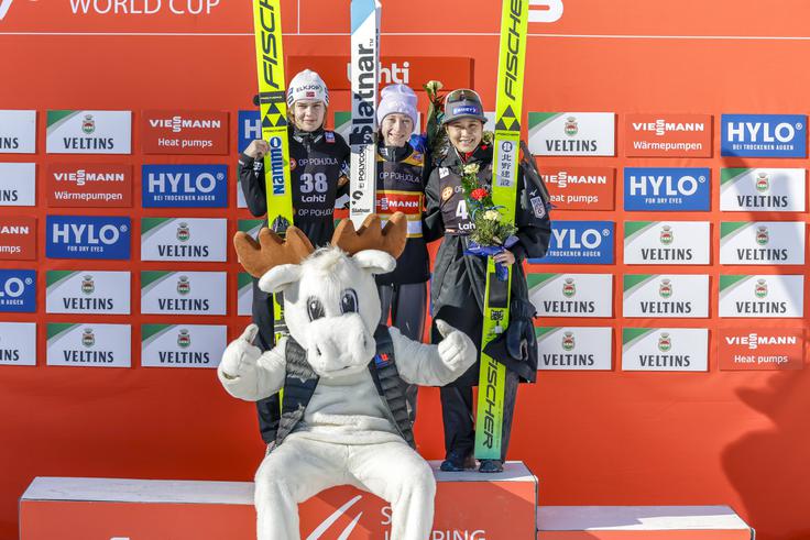 Zmagovalni oder iz Lahtija se je ponovil tudi v Lillehammerju, le da sta Ström in Marujama zamenjali mesti. | Foto: Guliverimage