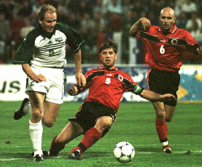 Milan Osterc na tekmi proti Albaniji leta 1999 | Foto: Reuters