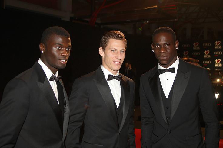 Pri Milanu je v ligi prvakov sodeloval tudi s Senegalcem M'Bayejem Niangom in Italijanom ganskim korenin, kontroverznim zvezdnikom Mariom Balotellijem. | Foto: Guliverimage/Vladimir Fedorenko