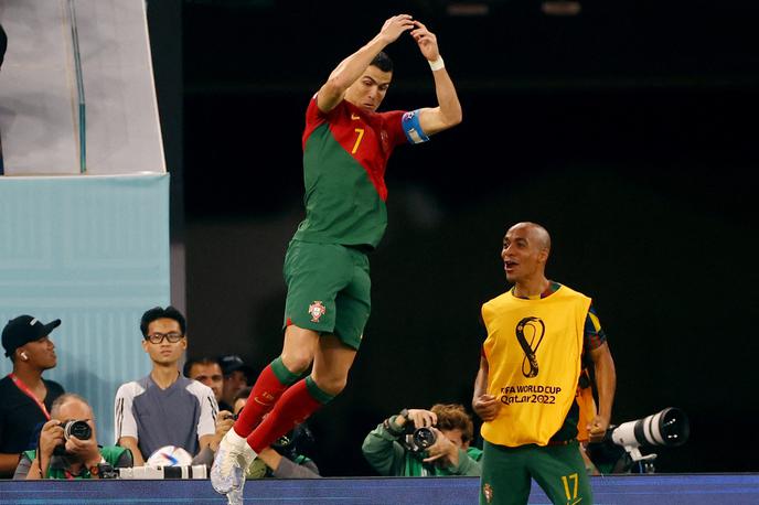 Portugalska - Gana, Katar 2022 | Cristiano Ronaldo je postal prvi nogometaš, ki je zadel na kar petih svetovnih prvenstvih. | Foto Reuters