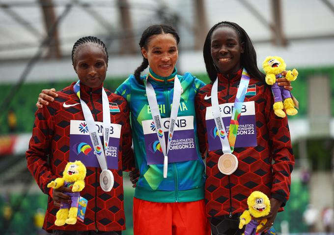 Letesenbet Gidey je postala svetovna prvakinja v teku na 10.000 metrov. | Foto: Reuters