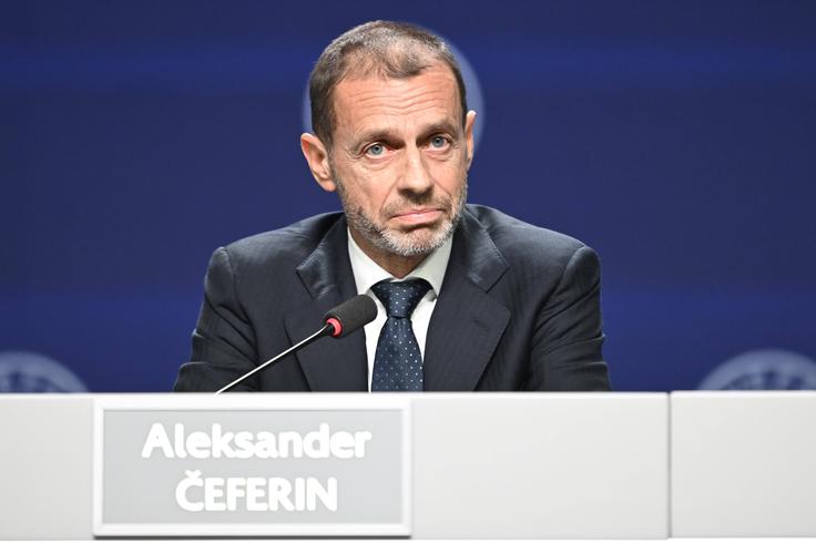 Če ne bo drugih kandidatov, naj bi Aleksander Čeferin podaljšal svoj mandat na čelu Uefe. | Foto: Guliverimage