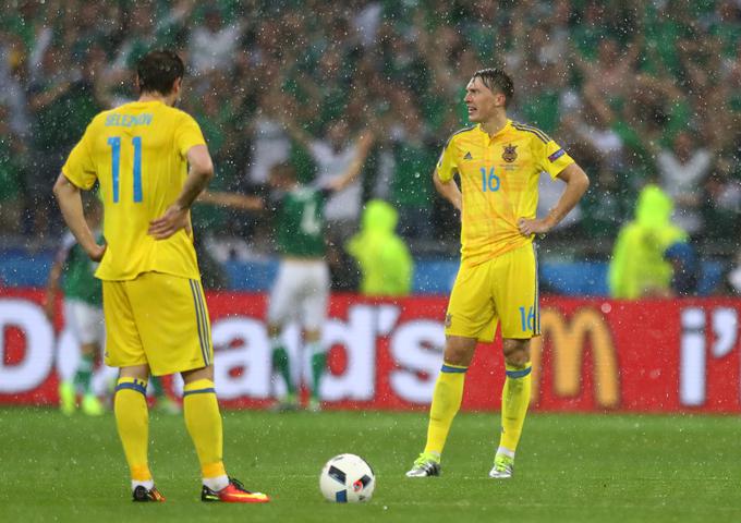 Ukrajinci, ki so se v Francijo uvrstili prek Slovenije, prvenstvo zapuščajo kot najslabša reprezentanca. | Foto: 