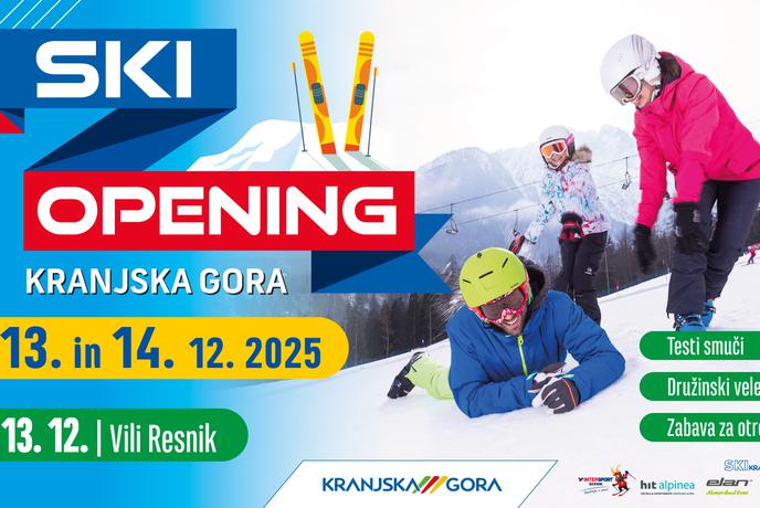 Vikend snežnih radosti, poln aktivnih doživetij, vrhunske smučarske opreme, glasbe in zabave, obdan z zimskim vzdušjem v čudoviti naravi Kranjske Gore!