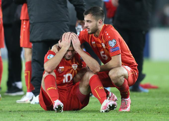 Makedonskega kapetana so po preboju na Euro oblila čustva. | Foto: Reuters