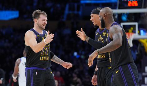 Dončić eksplodiral, velika vrnitev LeBrona Jamesa in preobrat Lakersov