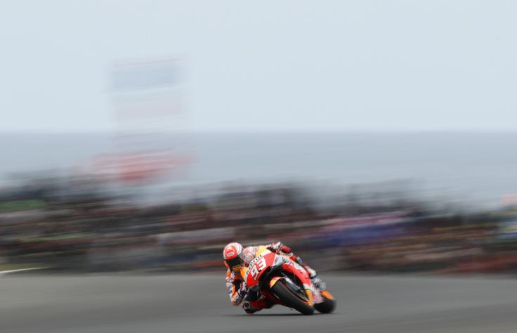 Marquez se je znašel v nesreči, njegov motor pa je bil preveč poškodovan, da bi nadaljeval dirko. | Foto: Getty Images