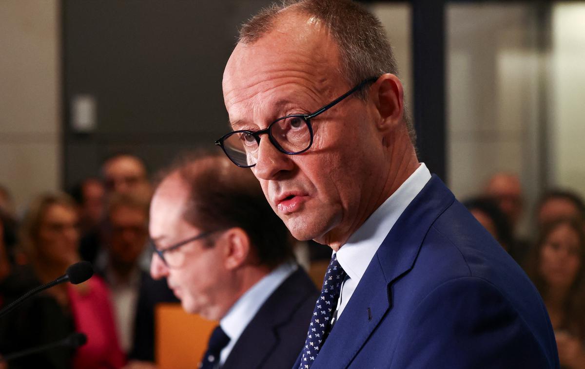 Friedrich Merz, CDU, Nemčija | Vodja CDU Friedrich Merz je nakazal tudi pripravljenost na sodelovanje s skrajno desno Alternativo za Nemčijo (AfD). | Foto Reuters