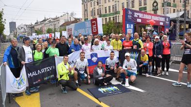 Vedno več slovenskih zastav ob progi tujih maratonov #foto