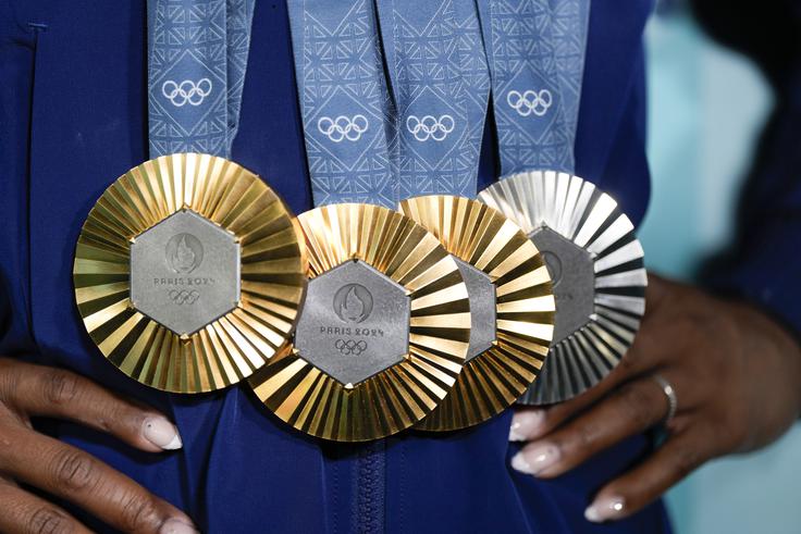 Izkupiček Simone Biles na olimpijskih igrah v Parizu. | Foto: Guliverimage
