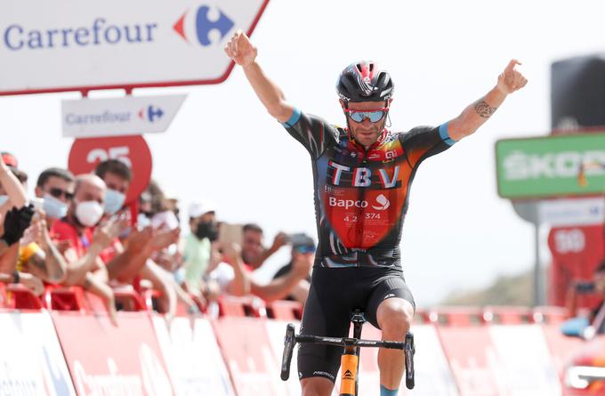Damiano Caruso je letos dobil etapo na Giru in zdaj še na Vuelti. | Foto: Luis Angel Gomez/PhotogomezSport