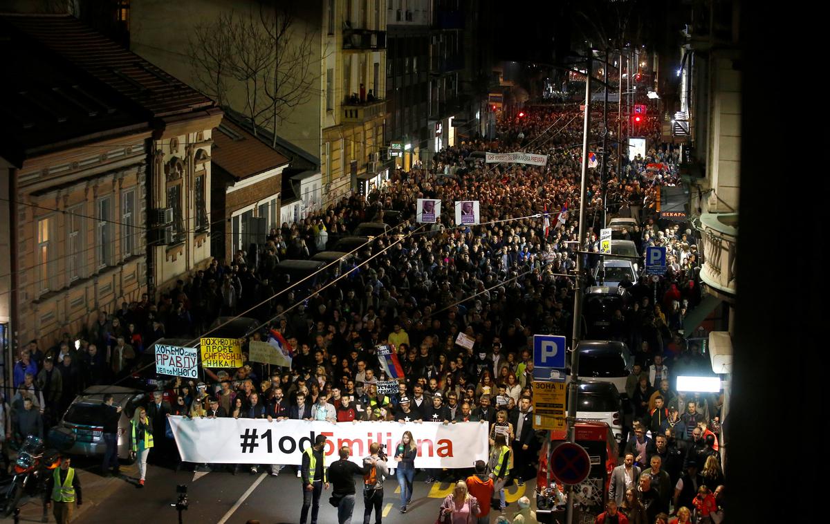 Protesti v Beogradu | Foto Reuters