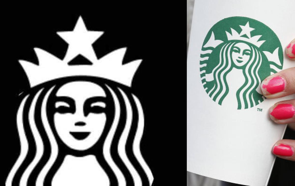 Starbucks, Slovenija | Levo logotip, ki ga je uporabljal koprski frizerski salon, desno logotip kavarniške verige Starbucks. | Foto Matic Tomšič / Reuters
