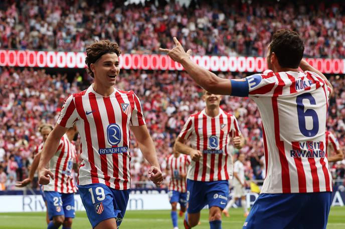 Atletico Madrid  Julian Alvarez | Julian Alvarez je v drugem polčasu zadel dvakrat in Atletico je proti Realu povedel s 4:2. | Foto Reuters