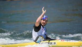 Peter Kauzer na olimpijski progi obstal tik pod stopničkami