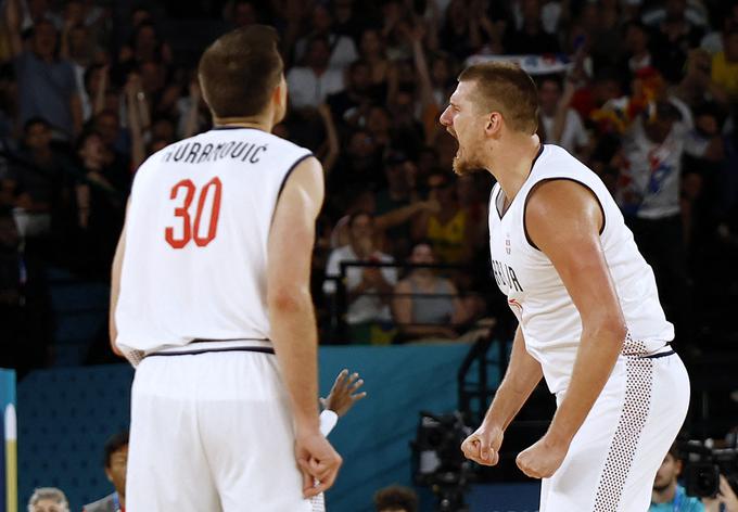 Nikola Jokić straši tudi zvezdnike ZDA. | Foto: Reuters