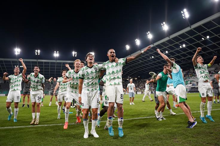 Tudi jeseni bi se radi v konferenčni ligi takole veselili ob zmagah. | Foto: Filip Barbalić/www.alesfevzer.com