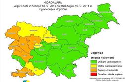 Ob prihajajočih nevihtah bodo močno narasle reke po Sloveniji