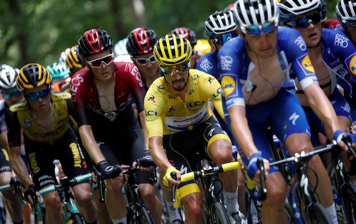 TDF19 15. etapa | Julian Alaphillipe je v rumeni majici preživel tudi Pireneje. Bo Francija končno dočakala domačega junaka Toura?  | Foto Reuters