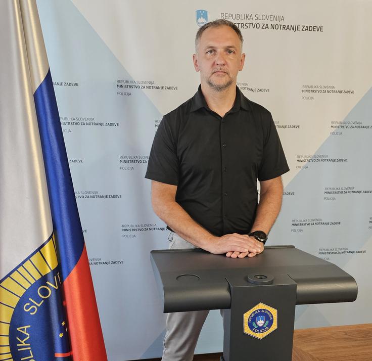 Vodja Oddelka za splošno kriminaliteto na Policijski upravi Ljubljana Primož Podbelšek | Foto: PU Ljubljana
