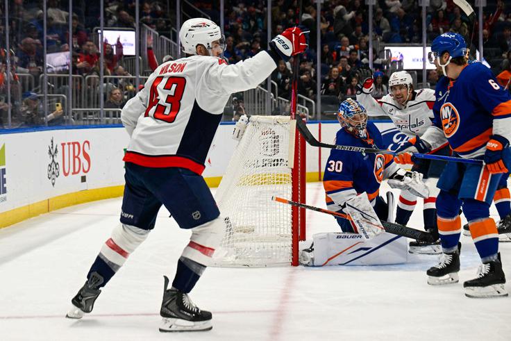 Tom Wilson je dosegel dva gola za Washington. | Foto: Reuters