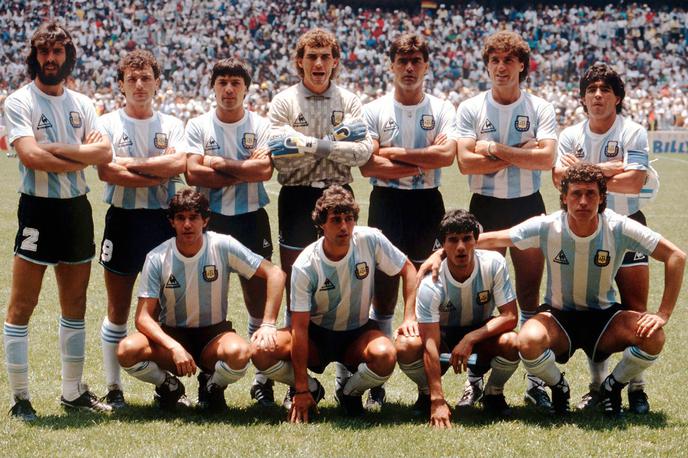 Argentina 1986 prvak | Argentina je v finalu SP 1986 premagala ZRN, Jose Luis "Tata" Brown (tretji z desne v zgornji vrsti) pa je takrat dosegel edini zadetek v karieri za gavče. | Foto Guliver/Getty Images