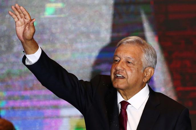 Andres Manuel Lopez Obrador | Kljub visoki priljubljenosti se v skladu z ustavo 70-letni predsednik države Andres Manuel Lopez Obrador ne more potegovati za nov mandat. | Foto Reuters
