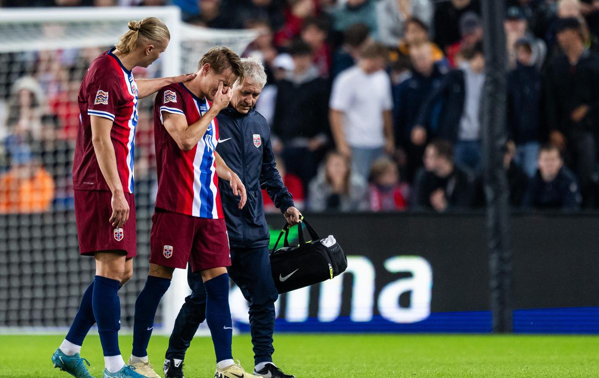 Martin Odegaard | Martin Odegaard je z diagnozo poškodbe gležnja vprašljiv za tekmi Norveške oktobra. | Foto Guliverimage