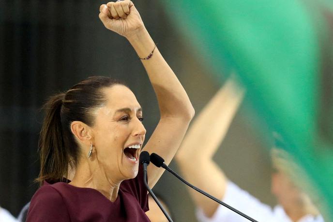 Claudia Sheinbaum | Sheinbaumova je kandidatka vladajoče leve stranke Nacionalno gibanje za obnovo (Morena). | Foto Reuters