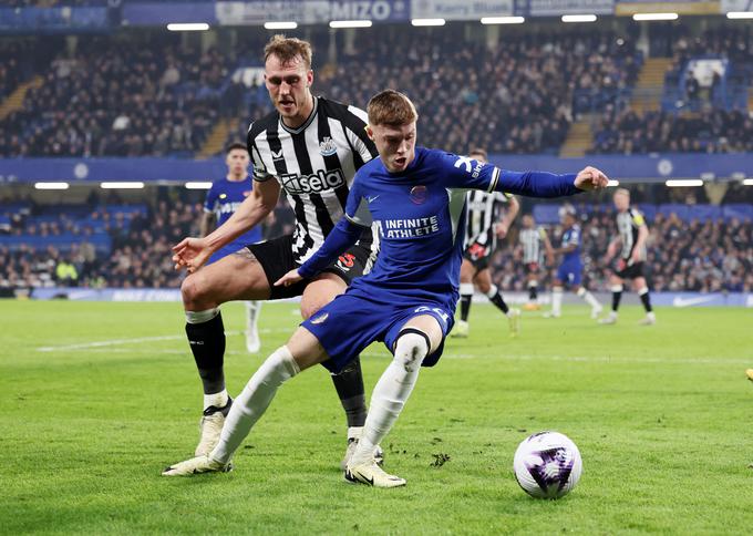 Ponedeljkov dvoboj dolžnikov sezone, Chelseaja in Tottenhama. Cole Palmer je zadel za 2:1. Na koncu zmaga modrih s 3:2. | Foto: Reuters