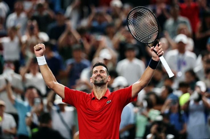 In Novak Đoković po dobljenem dvoboju. | Foto: Reuters