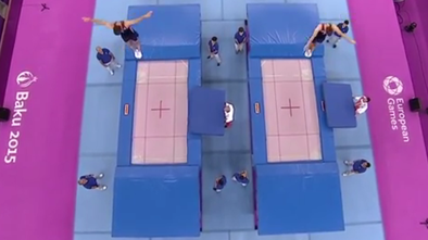 Hrabra poteza prostovoljca, ki je poljskega telovadca rešil hujšega padca (video)