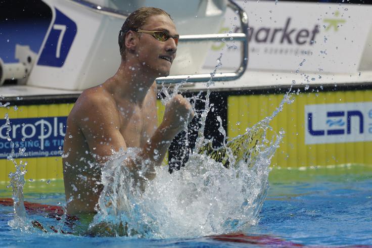 18-letni Rus Ilija Borodin je ob zmagi na 400 m mešano s 4:10,02 dosegel tudi nov mladinski svetovni rekord.  | Foto: Guliverimage/Vladimir Fedorenko
