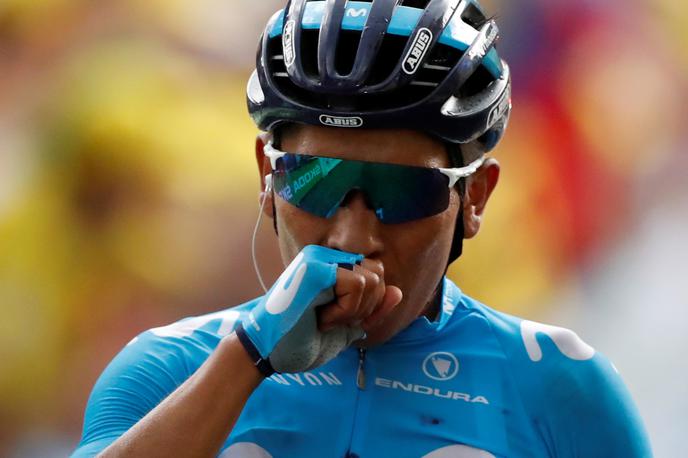 Nairo Quintana | Naira Quintano je med treningom v domačem mestu Motavita zbil voznik z avtomobilom. | Foto Reuters