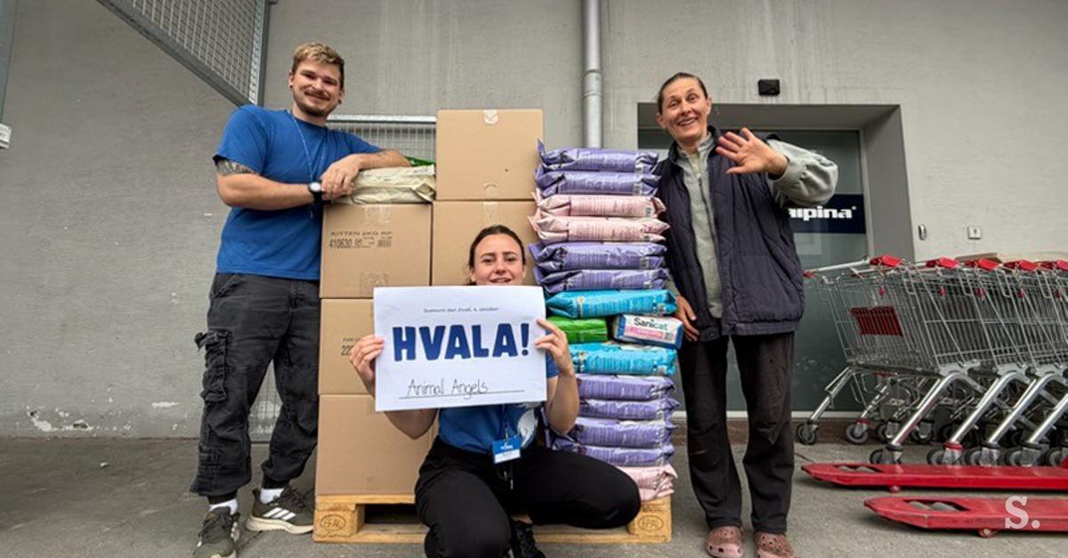 Rekord! Skupaj zbrali kar 72 ton hrane za živali v stiski.