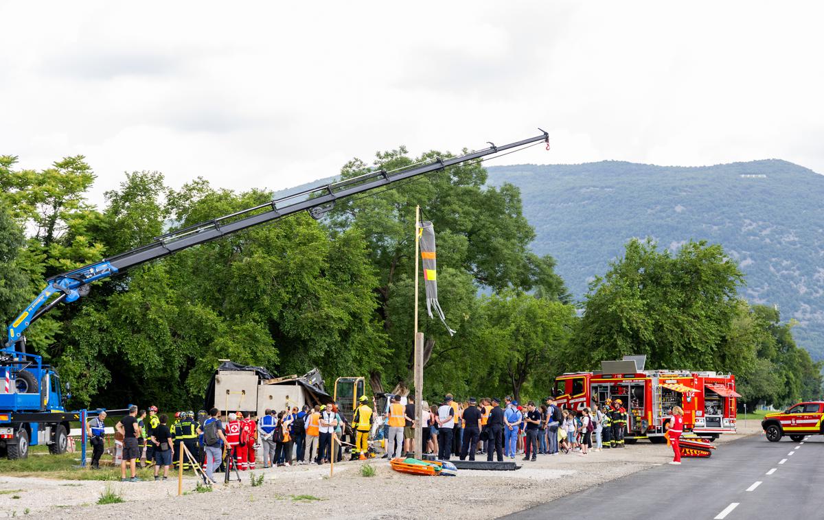 Potres vaja Nova Gorica | Scenarij vaje Potres je predvideval, da je bilo porušenih veliko stavb, izbruhnili so požari, večje število ljudi je bilo poškodovanih, nekatere pogrešajo, poškodovana je bila infrastruktura. | Foto Ana Rojc