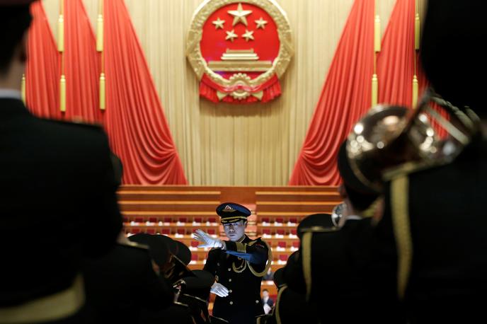 Kitajski kongres | Predsedujoči stalnega odbora kitajskega ljudskega kongresa Zhao Leji je zasedanje označil za uspešno.  | Foto Reuters