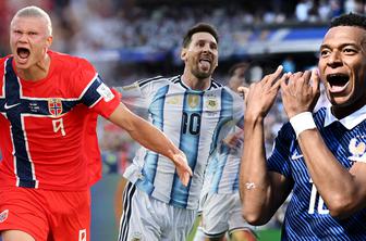 Kralj Messi pisal zgodovino, Mbappe in Haaland blestela, smeji se tudi Avstriji