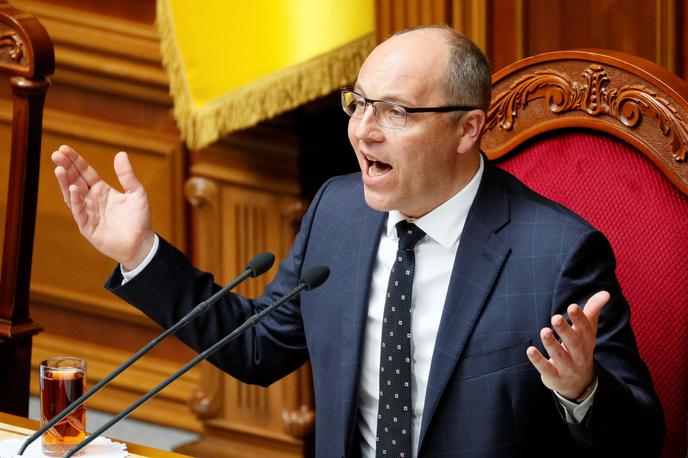 Andrij Parubij | Andrij Parubij je bil predsednik parlamenta od leta 2016 do 2019 in je sodeloval v proevropskih gibanjih v Ukrajini. | Foto Reuters