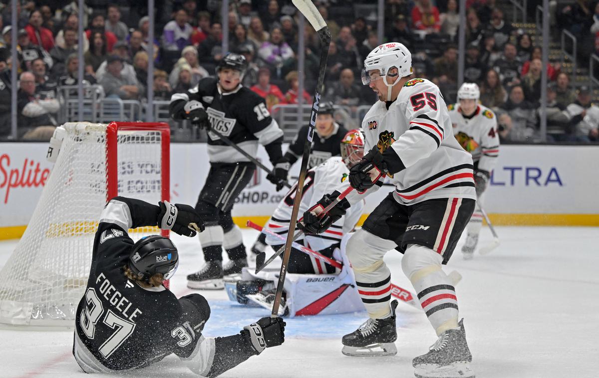 Los Angeles Kings | Kralji so doma izgubili proti Chicagu. Tudi naslednji obračun bodo igrali doma proti istemu tekmecu. | Foto Reuters