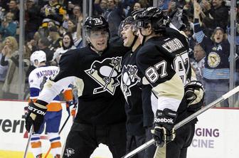 Crosby z 250. zadetkom v NHL-u pokopal upe povratnika Vaneka 