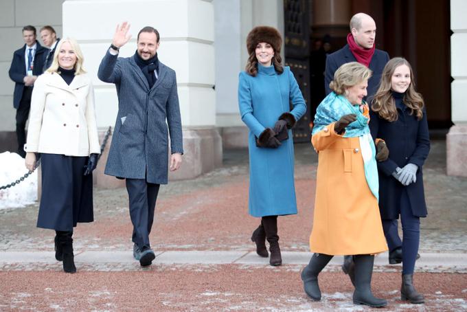 Kate in William se bosta zdaj družila z norveško kraljevo družino. | Foto: Getty Images