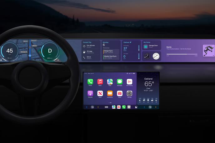 Apple CarPlay | Apple je že prisoten v avtomobilskem svetu in sicer z vmesnikom Car Play, za katerega napovedujejo še nadgradnjo sistema.  | Foto Apple
