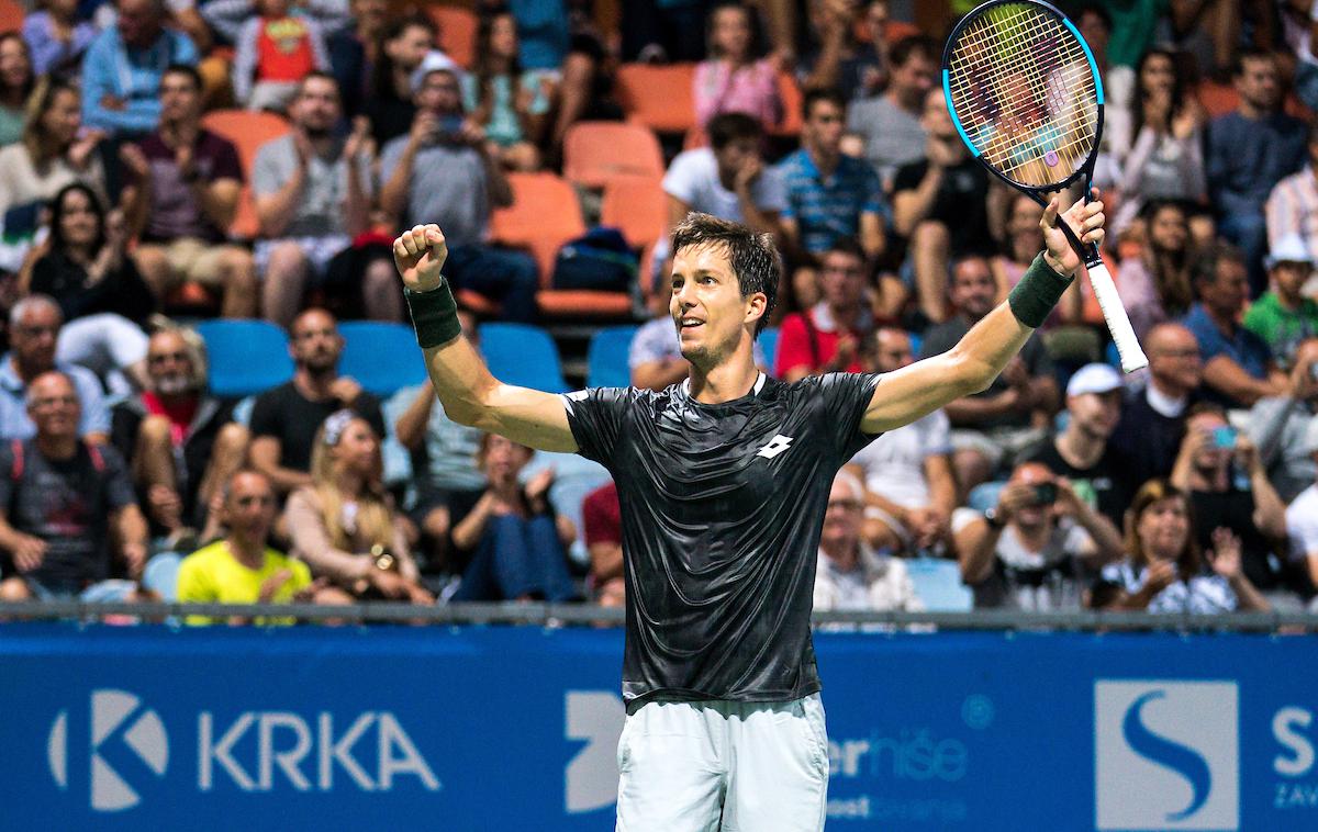 Aljaž Bedene Portorož | Aljaž Bedene se je prebil v finale Metza, kjer ga čaka spopad z domačinom Tsongajem. | Foto Matic Klanšek Velej/Sportida