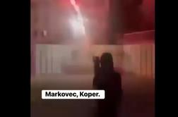 Policija ujela mladoletnike, ki so z raketami obstreljevali blok #video