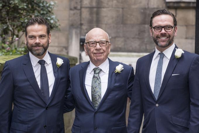 Rupert Murdoch s sinovoma Lachlanom (levo) in Jamesom (desno) | Foto: Guliverimage/Vladimir Fedorenko